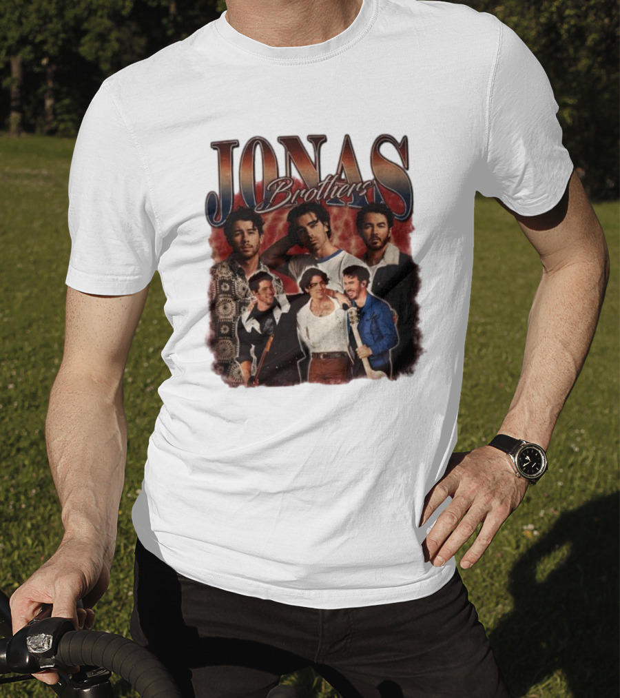 Jonas Brothers Vintage Collage Style Retro Photography T-Shirt