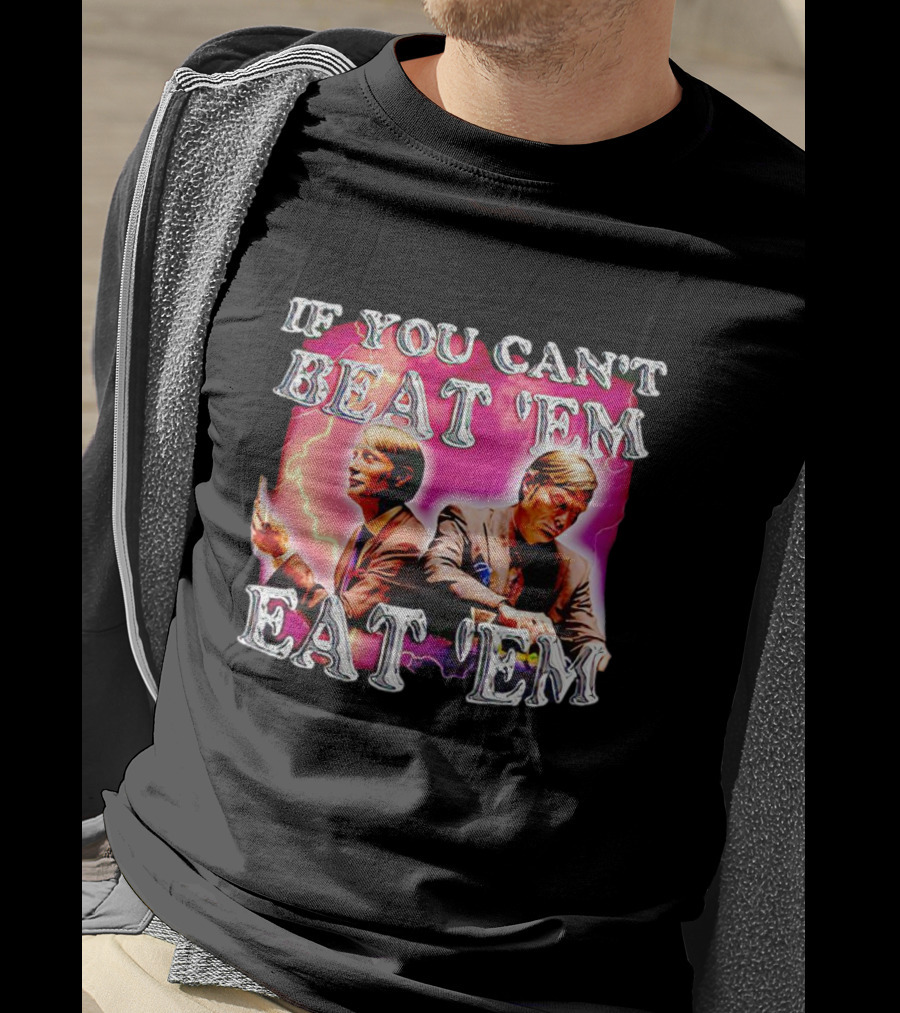 If You Can't Beat 'Em Eat 'Em Mads Mikkelsen Lightning T-Shirt