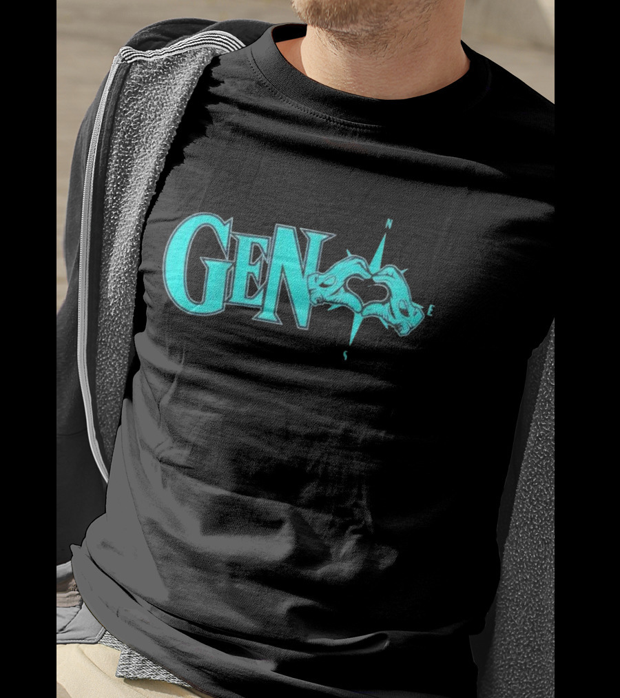 Geno Love Compass With Heartful Hands T-Shirt