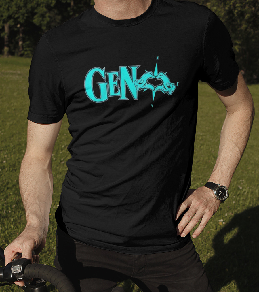 Geno Love Compass With Heartful Hands T-Shirt