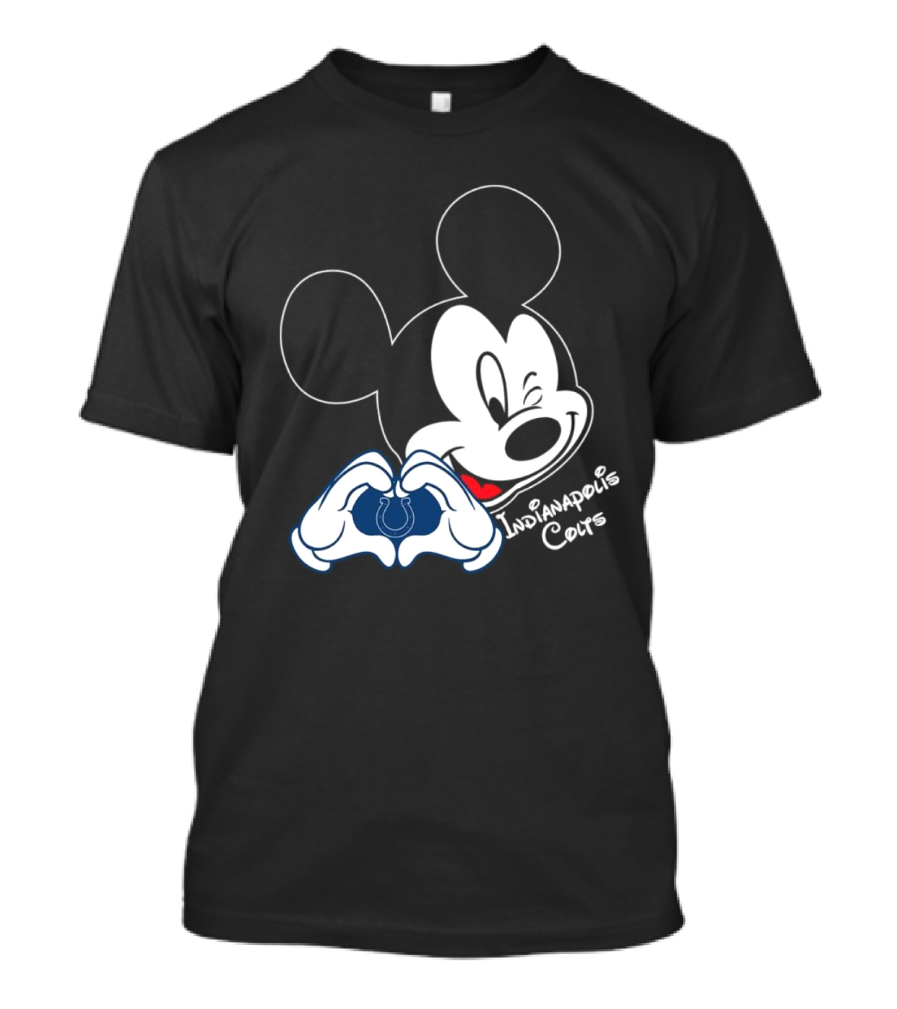 Mickey Indianapolis Colts Heart T-Shirt