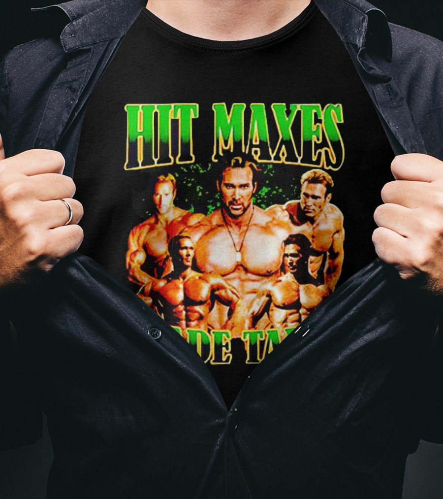 Hit Maxes Evade Taxes Buff Bodybuilder Muscles T-Shirt