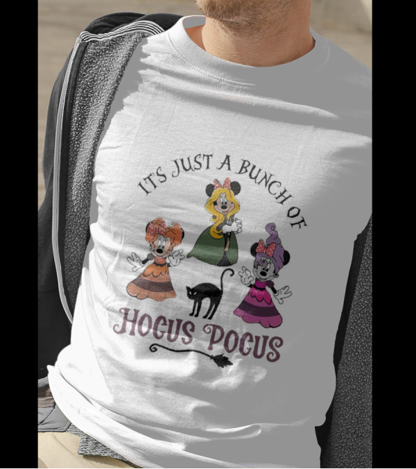 It's Just A Bunch Of Hocus Pocus Minnie Mouse Halloween Magic T-Shirt