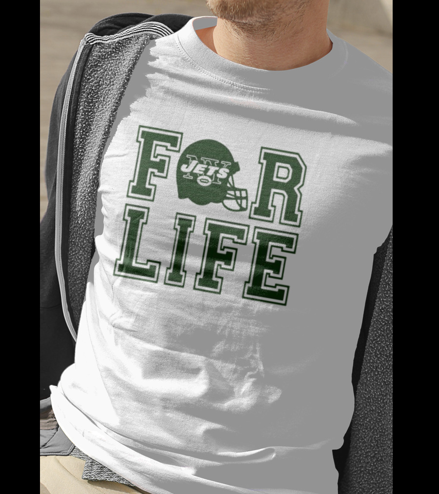 New York Jets Helmet For Life T-Shirt