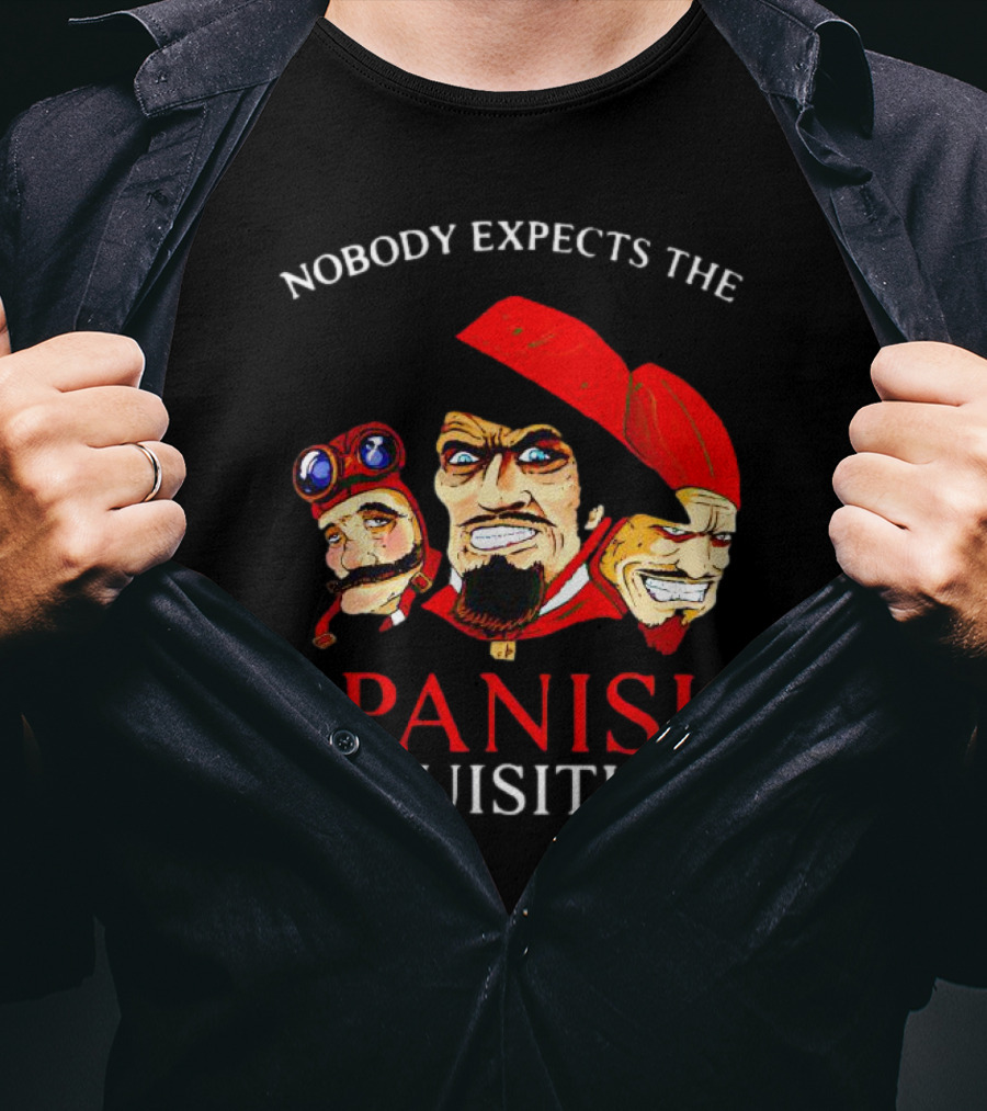 Nobody Expects The Spanish Inquisition Monty Python Characters T-Shirt
