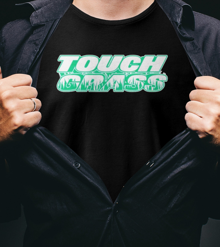 TOUCH GRASS Green Nature Aesthetic T-Shirt