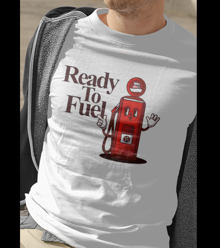 Ready To Fuel Cartoon Gas Pump T-Shirt
