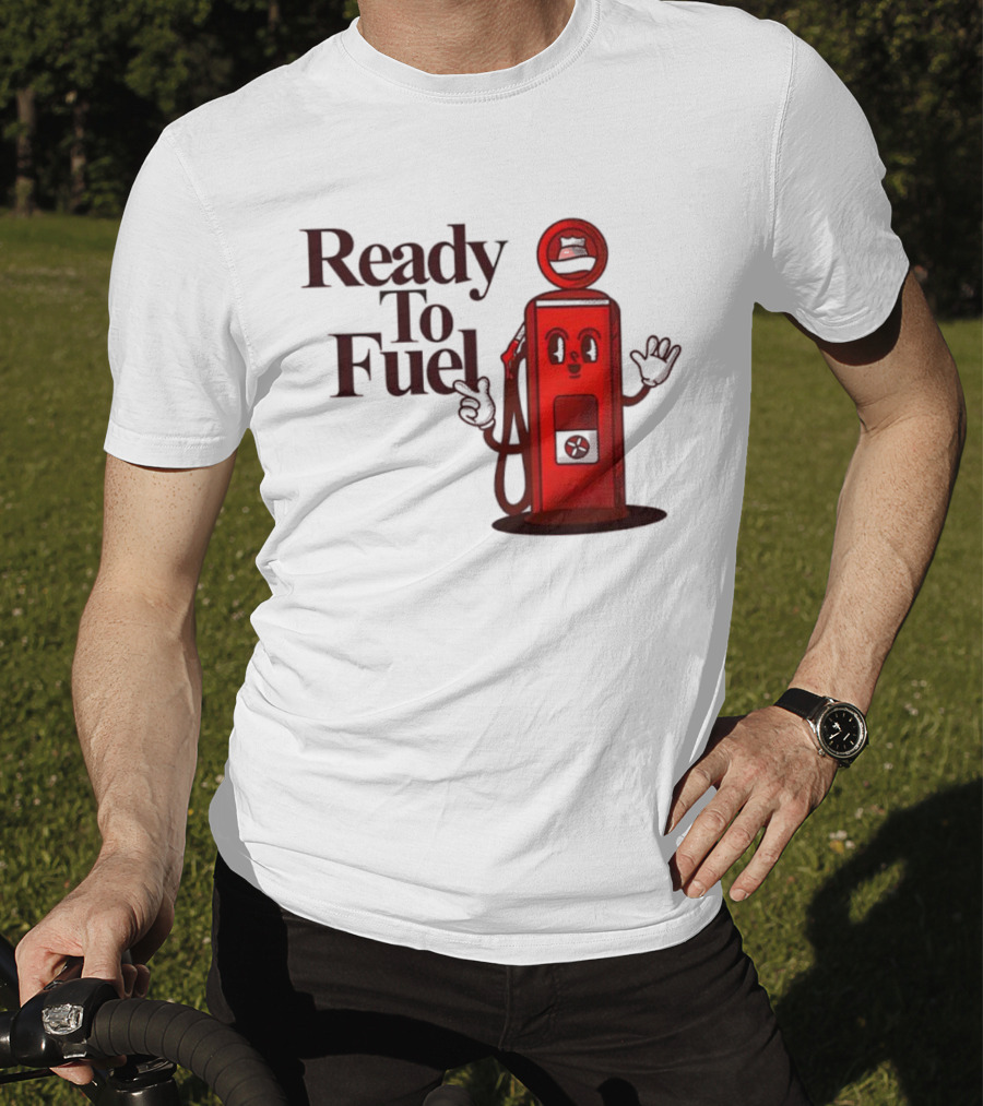 Ready To Fuel Cartoon Gas Pump T-Shirt