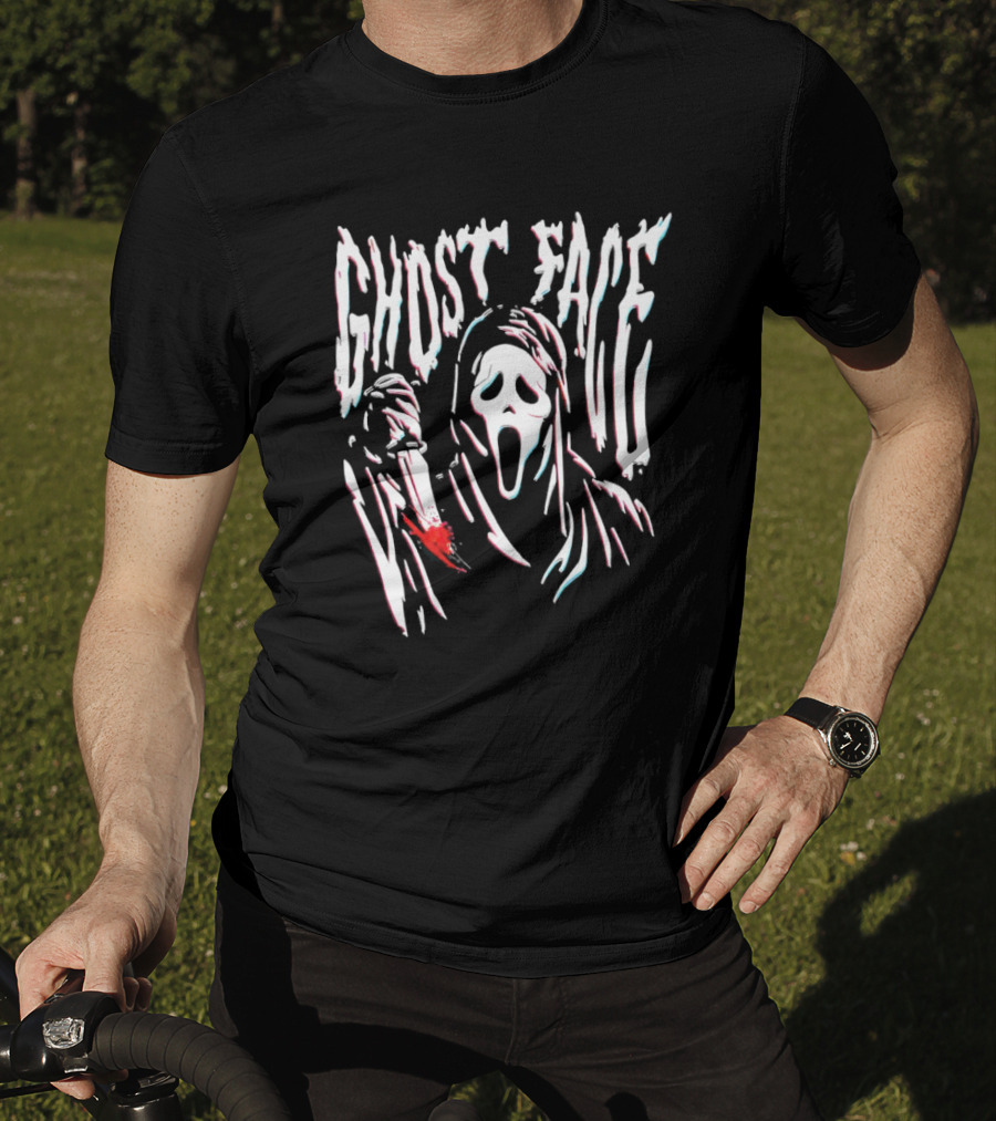 Ghost Face Bloody Knife Scream T-Shirt