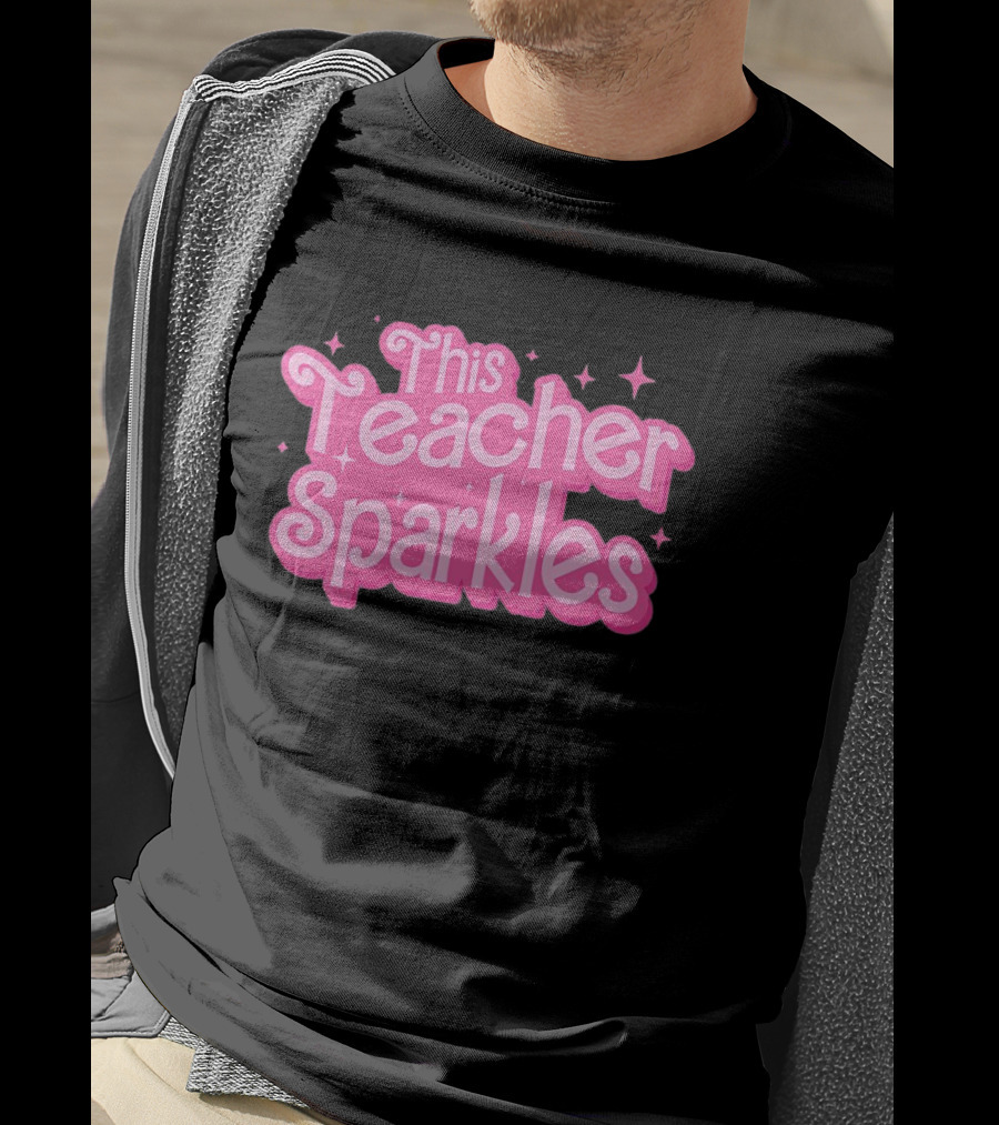 Barbie This Teacher Sparkles Pink T-Shirt