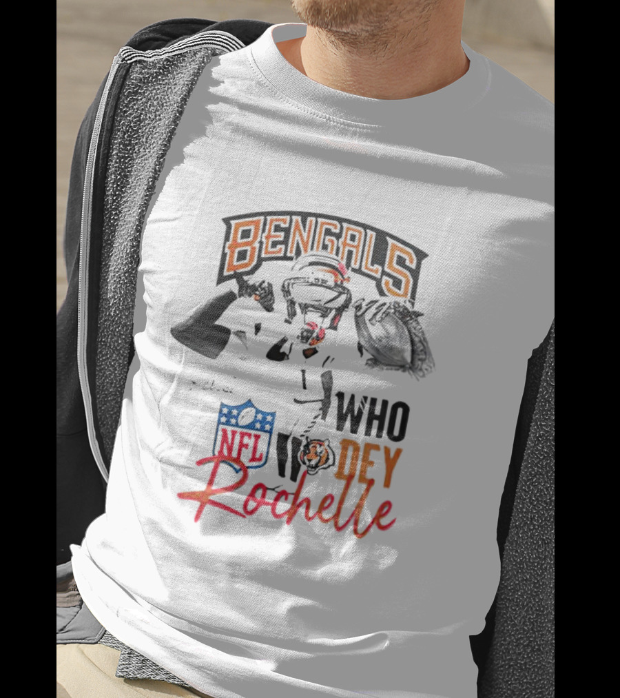 Rochelle Bengals Who Dey NFL T-Shirt