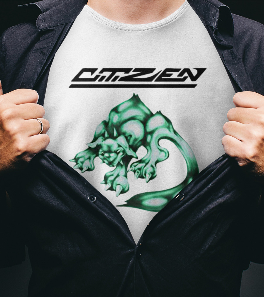 CITIZEN Green Creature Fantasy Vintage Gaming Aesthetic T-Shirt
