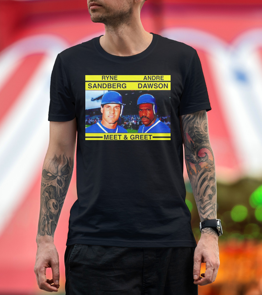 Ryne Sandberg Andre Dawson Meet and Greet Baseball Legends Event T-Shirt