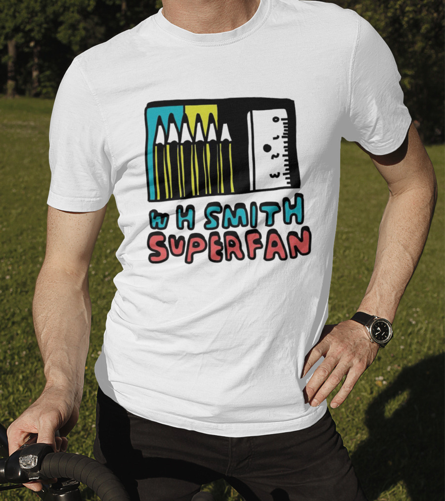 W H Smith Super Fan Pencil And Ruler T-Shirt