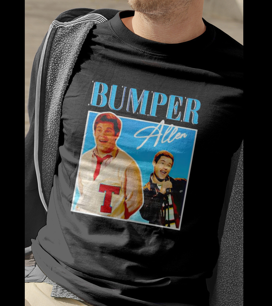 Bumper Allen Collage With Red T Sweater And Microphone T-Shirt