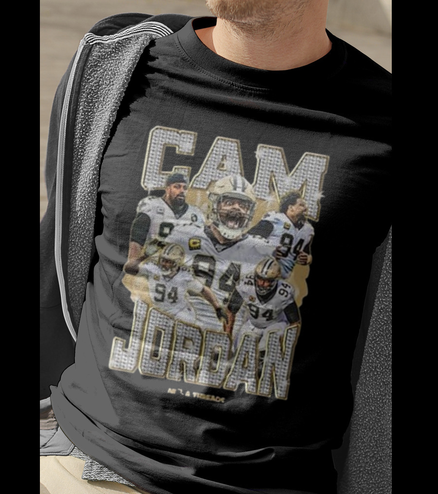 Cam Jordan Football New Orleans Saints Number 94 NFL Defensive Star T-Shirt