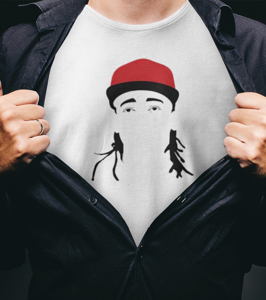Elly Cartoon Chain Red Cap T-Shirt