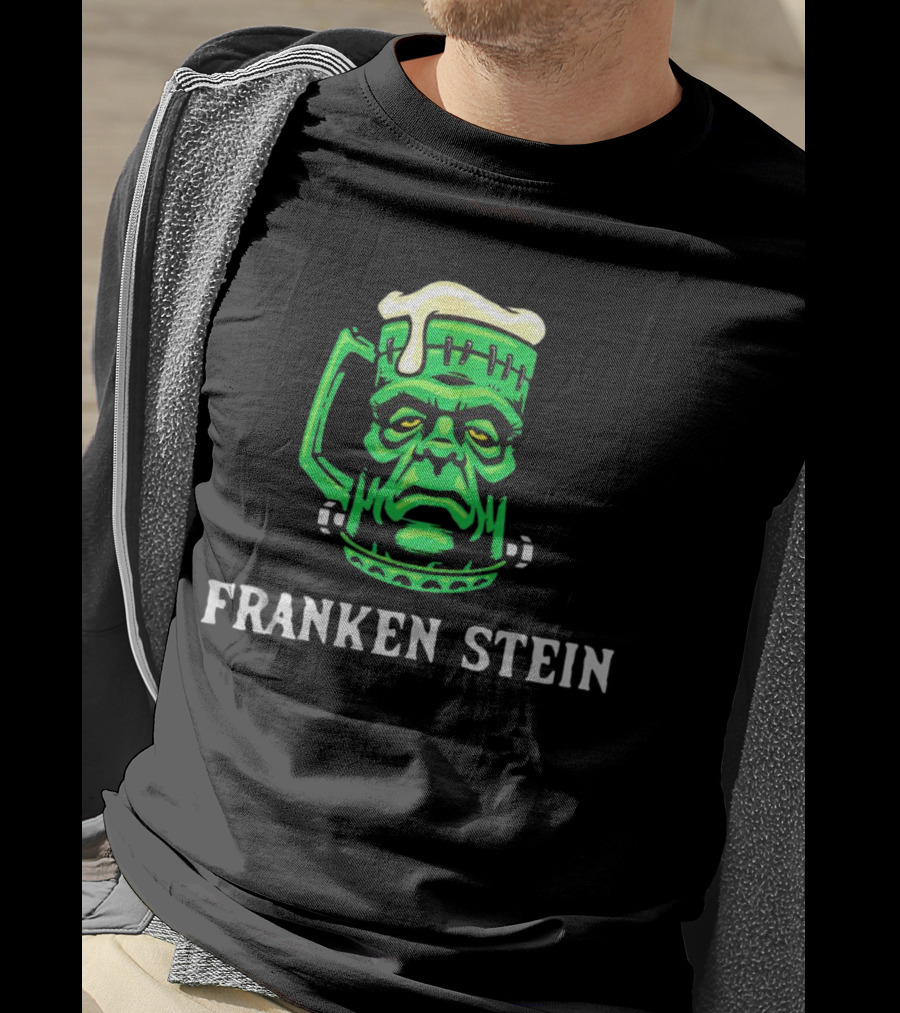 Franken Stein Beer Mug Monsters Halloween T-Shirt