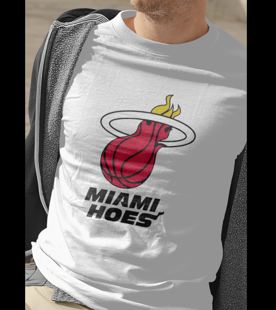 Miami Heat Miami Hoes Basketball Flame T-Shirt