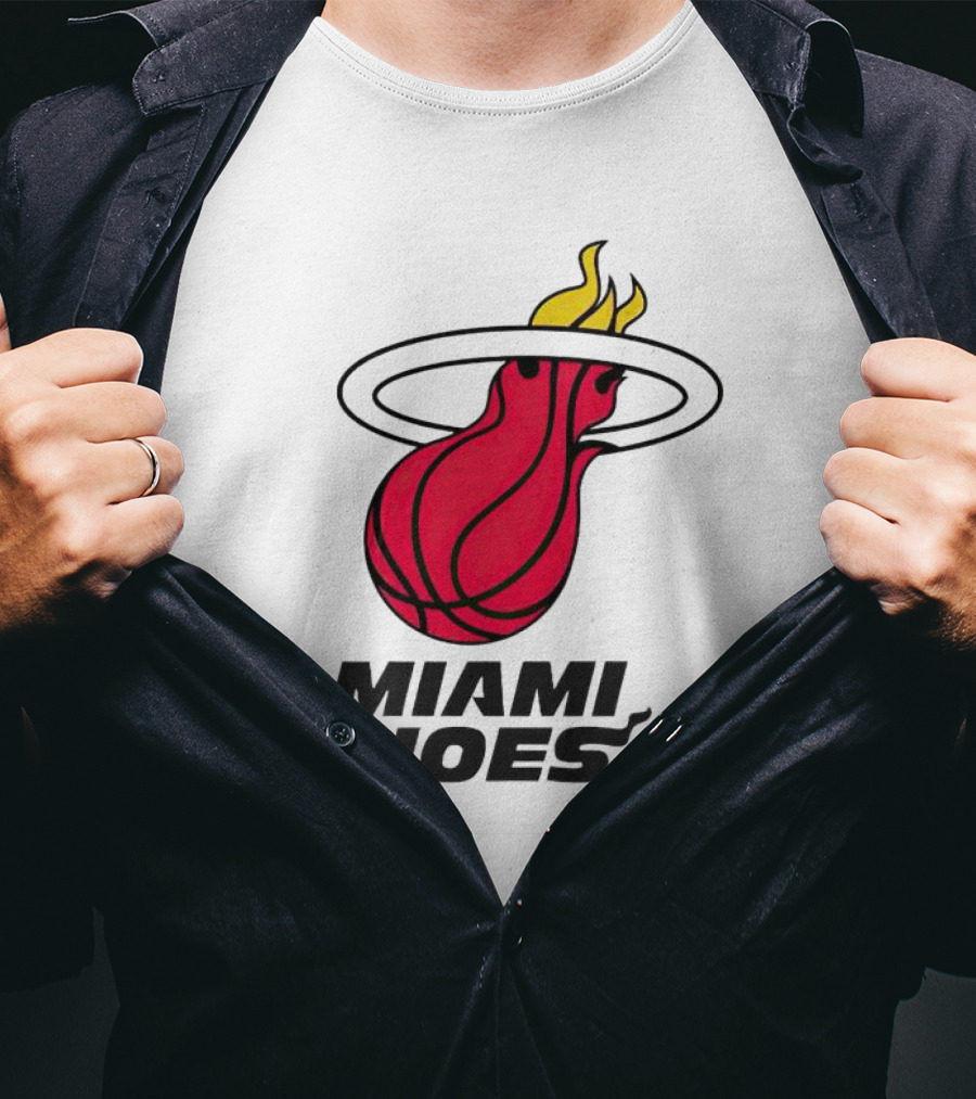 Miami Heat Miami Hoes Basketball Flame T-Shirt