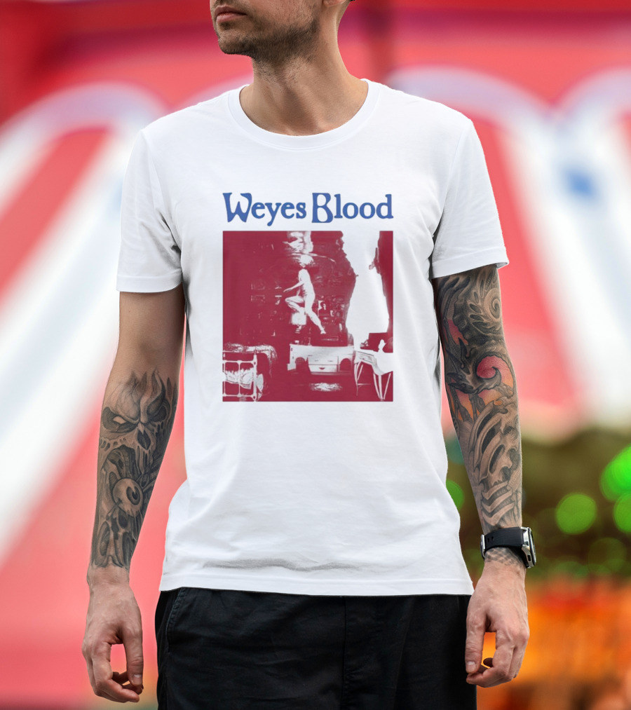 Weyes Blood Titanic Rising Red Silhouette Album T-Shirt