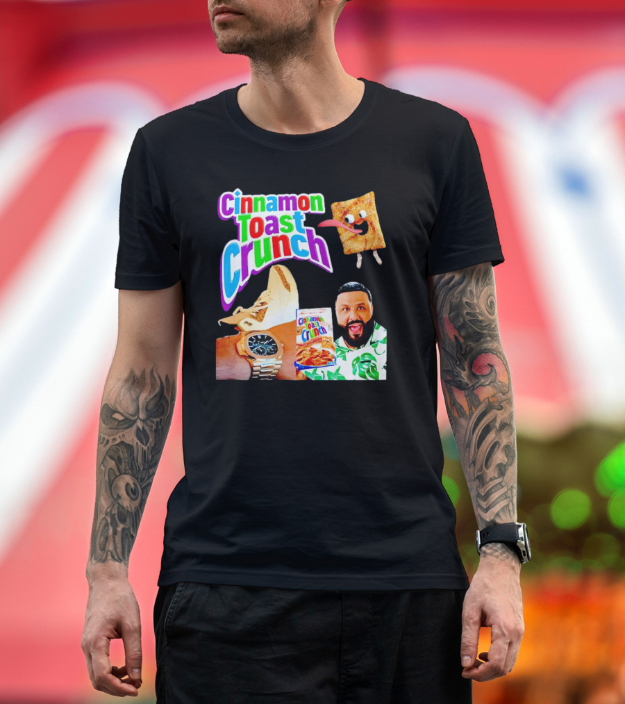 DJ Khaled Cinnamon Toast Crunch Watch Sneakers Box Cartoon Face T-Shirt