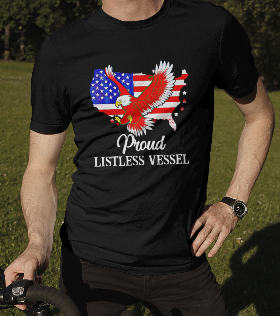 American Flag Eagle Proud Listless Vessel T-Shirt