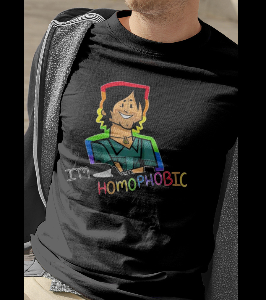I'm Homophobic Total Drama Island Rainbow Character T-Shirt