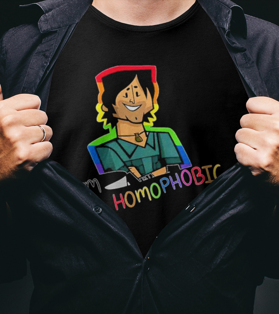 I'm Homophobic Total Drama Island Rainbow Character T-Shirt