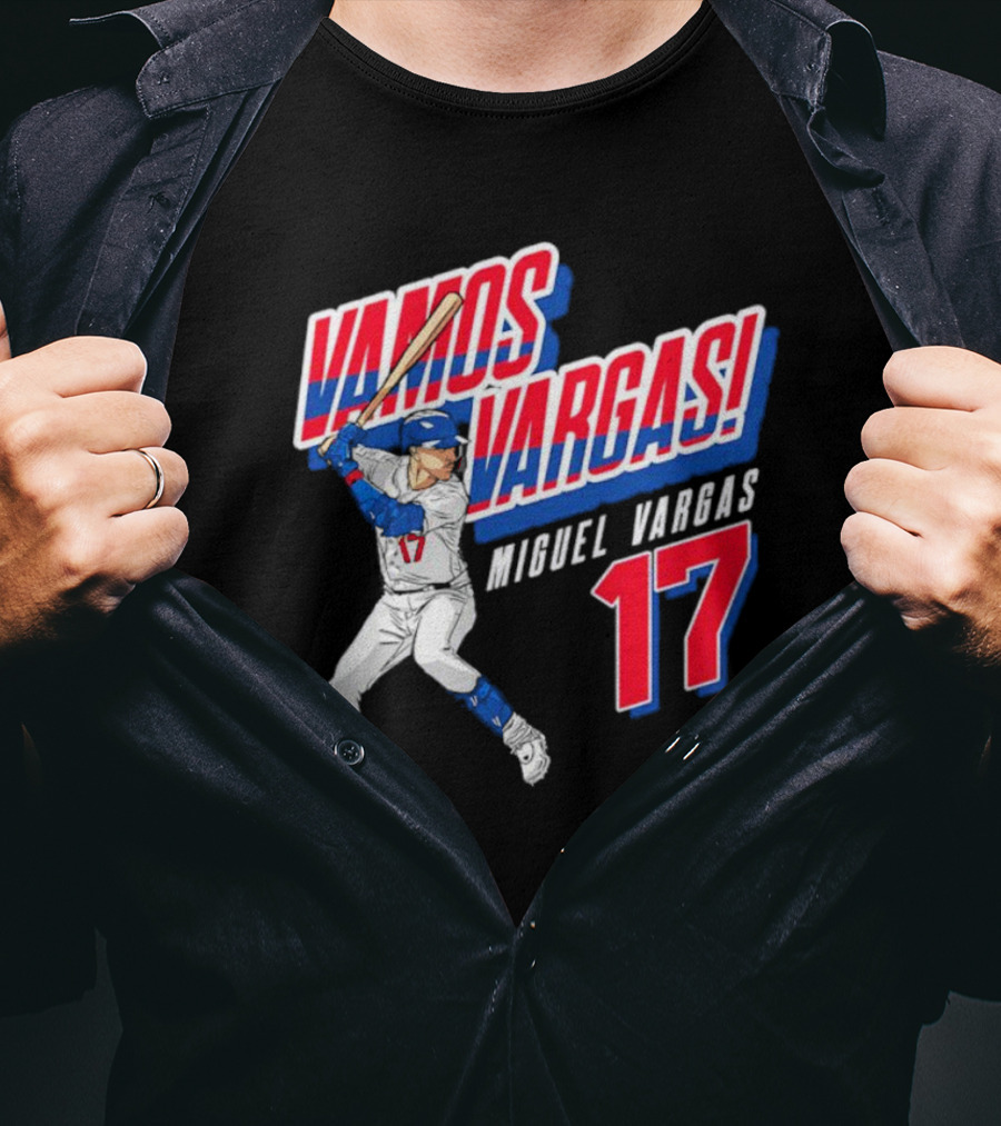 Vamos Vargas Miguel Vargas #17 Baseball Player Iconic T-Shirt