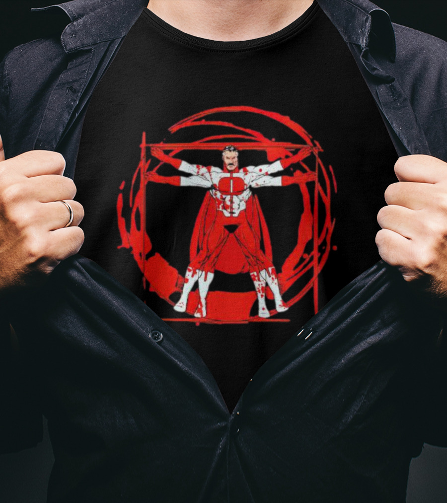 Omni-Man Invincible Vitruvian Superhero T-Shirt
