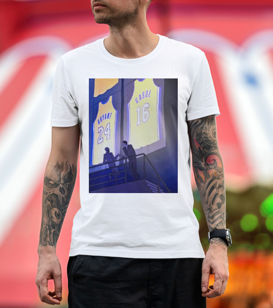 Bryant 24 Gasol 16 Purehoop Jack Perkins Hermanos T-Shirt