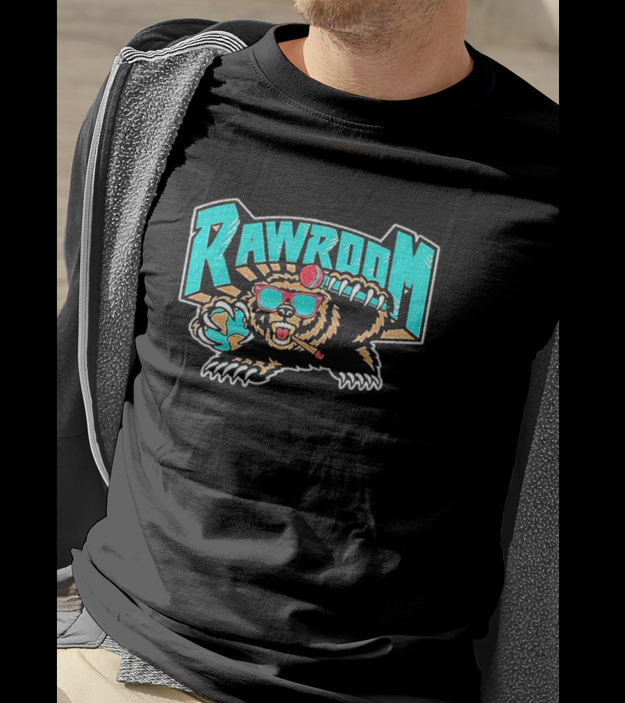 Raw Room Bear Claw Sunglasses And Baseball Cap T-Shirt