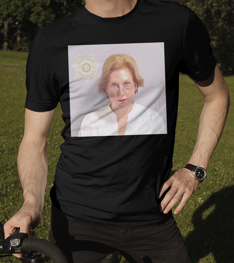 Sidney Powell Mugshot Fulton County Sheriff Badge T-Shirt