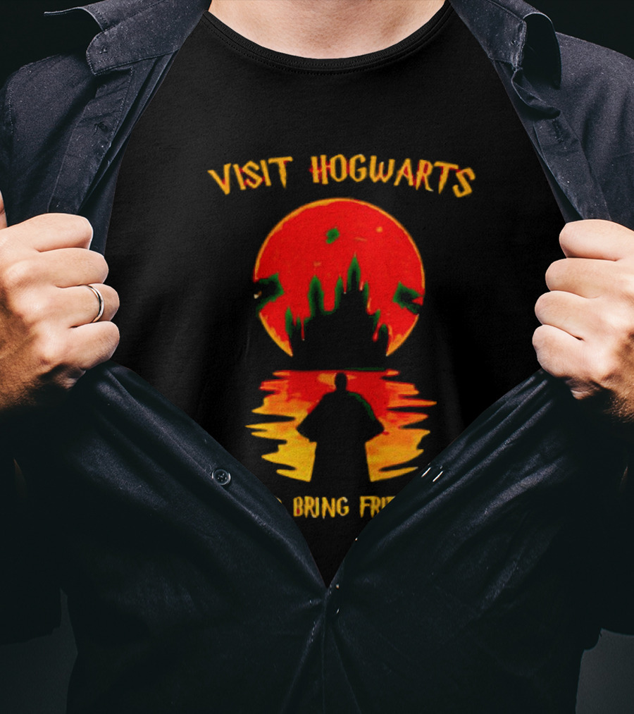 Visit Hogwarts And Bring Friends With Spooky Halloween Shadows T-Shirt
