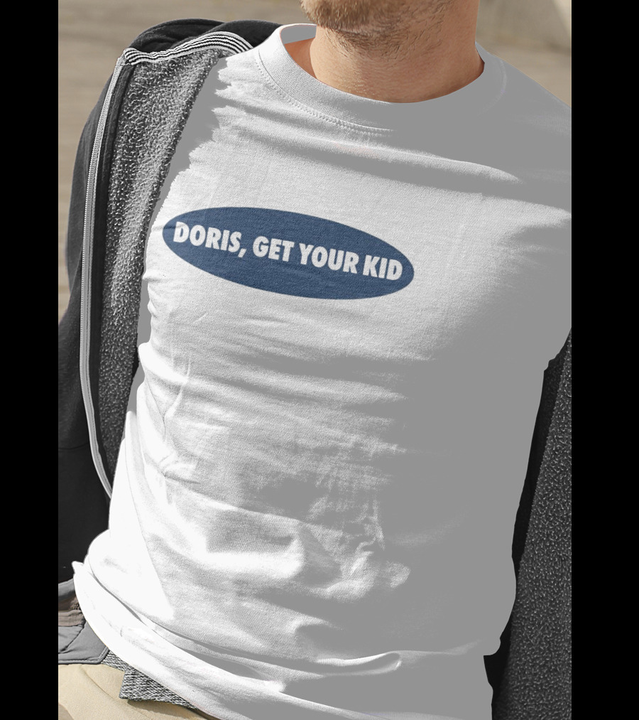 Doris Get Your Kid Retro Oval T-Shirt