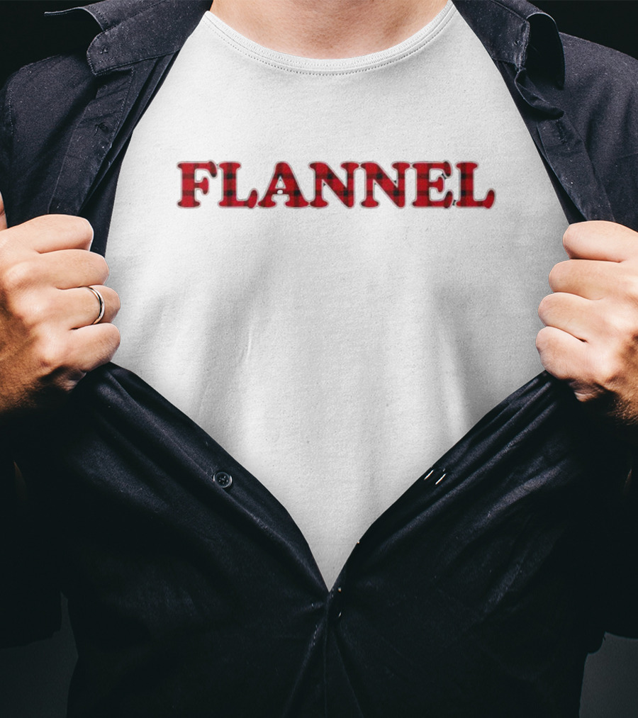 FLANNEL Red Plaid T-Shirt
