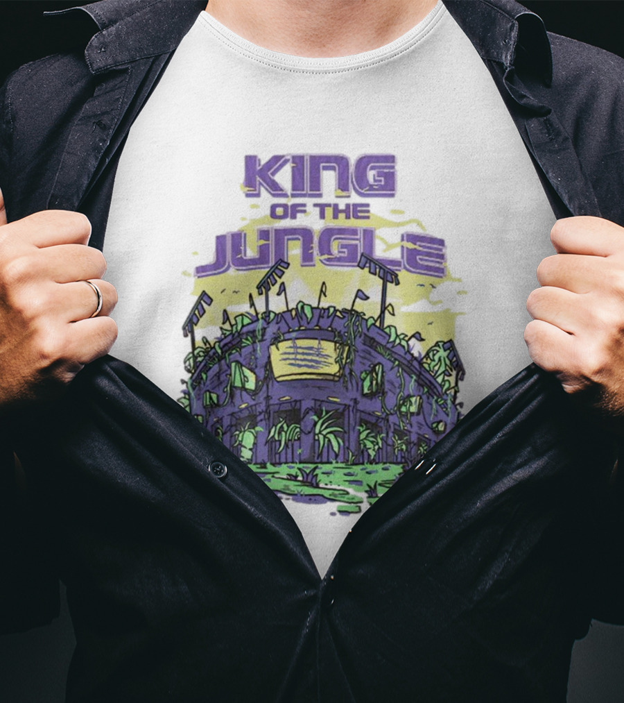 Los Angeles Lakers King Of The Jungle Stadium Scene T-Shirt