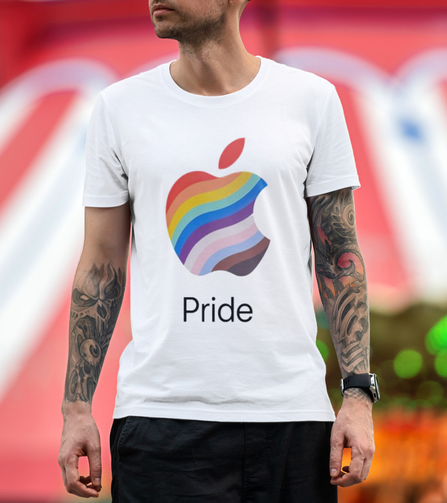 Apple Rainbow Pride Flag T-Shirt