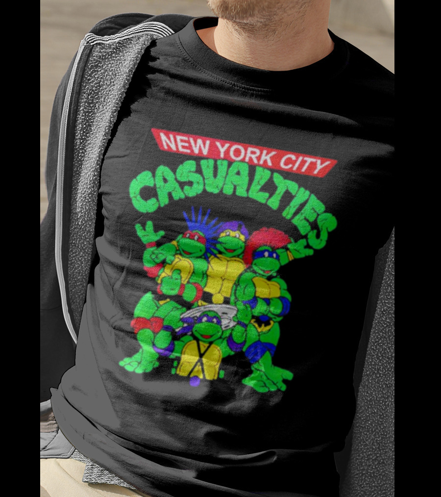 New York City The Casualties Ninja Turtles Crossover T-Shirt