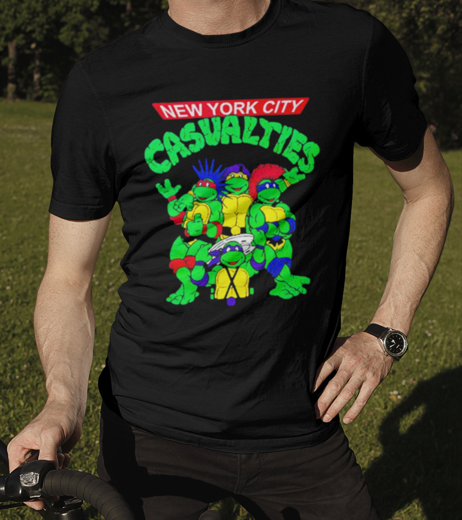 New York City The Casualties Ninja Turtles Crossover T-Shirt