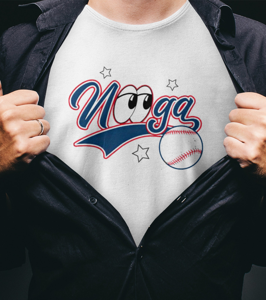 Nooga Baseball Eyes Stars T-Shirt