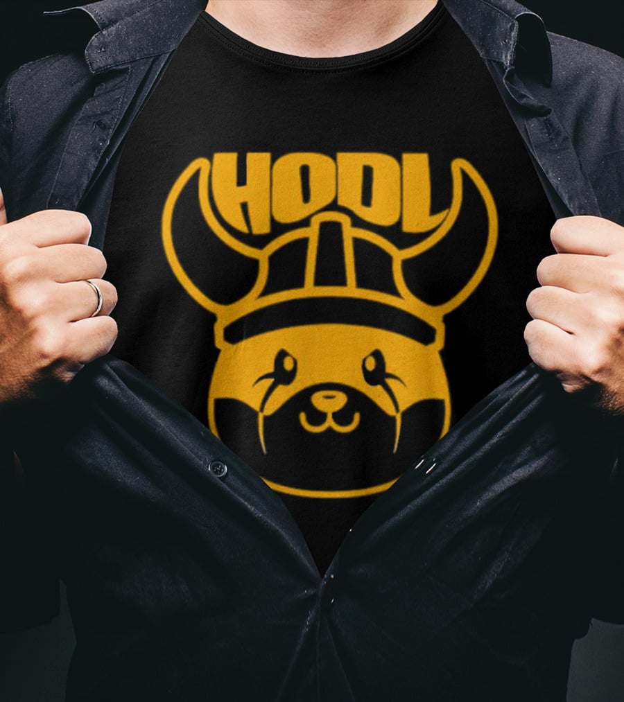 Floki Inu Hodl Viking Helmet T-Shirt