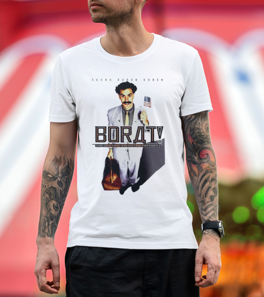 Sacha Baron Cohen Borat Cultural Learnings Of America Kazakhstan Iconic Image T-Shirt