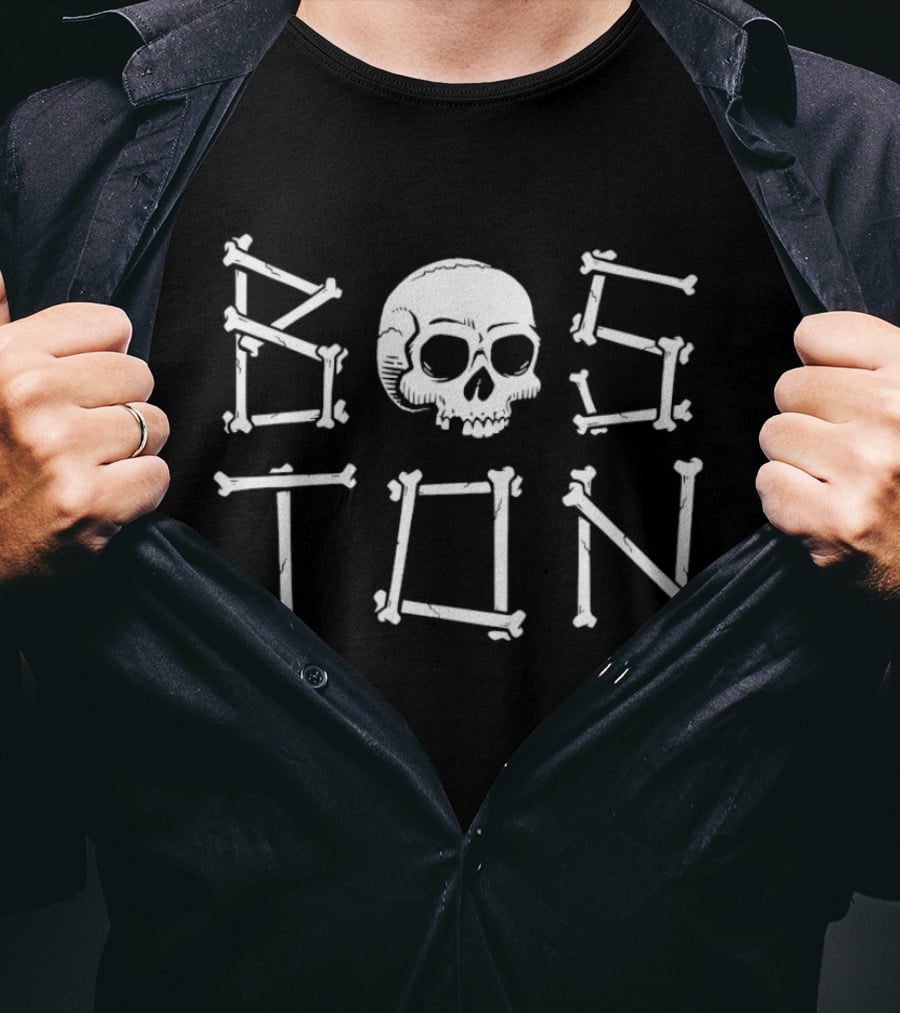 Boston Skull Bones T-Shirt