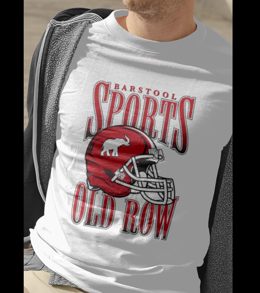 Old Row Elephant Football Helmet T-Shirt