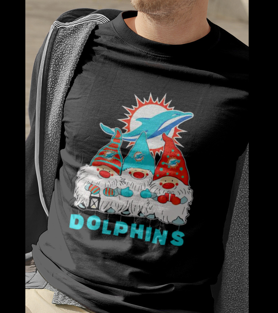 Miami Dolphins Gnomes Football Team Fan T-Shirt