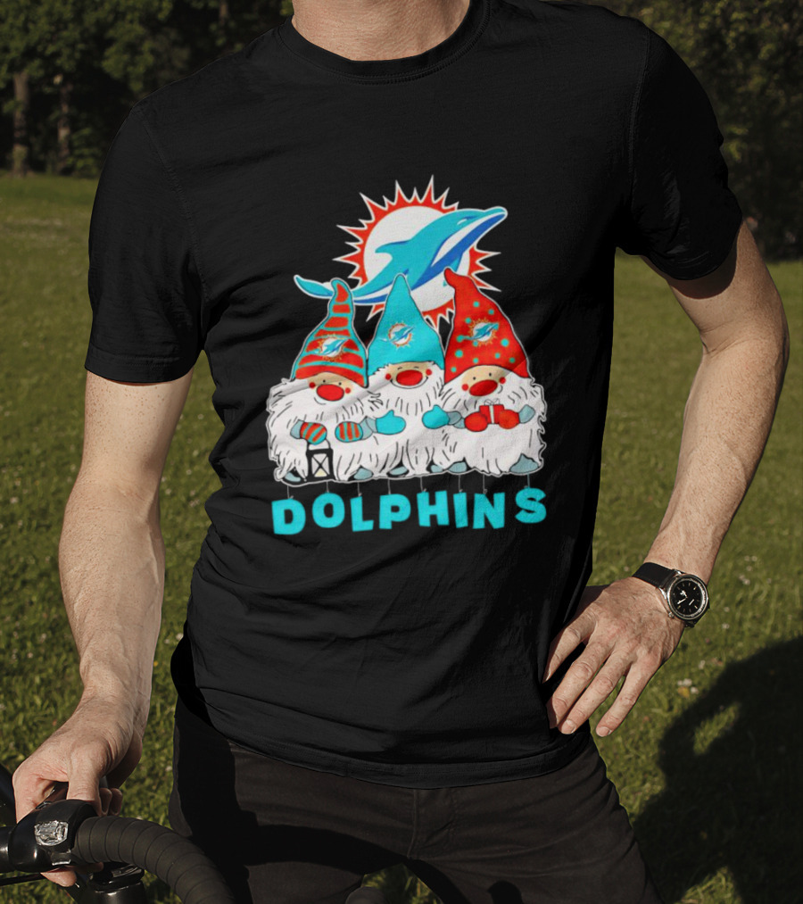 Miami Dolphins Gnomes Football Team Fan T-Shirt