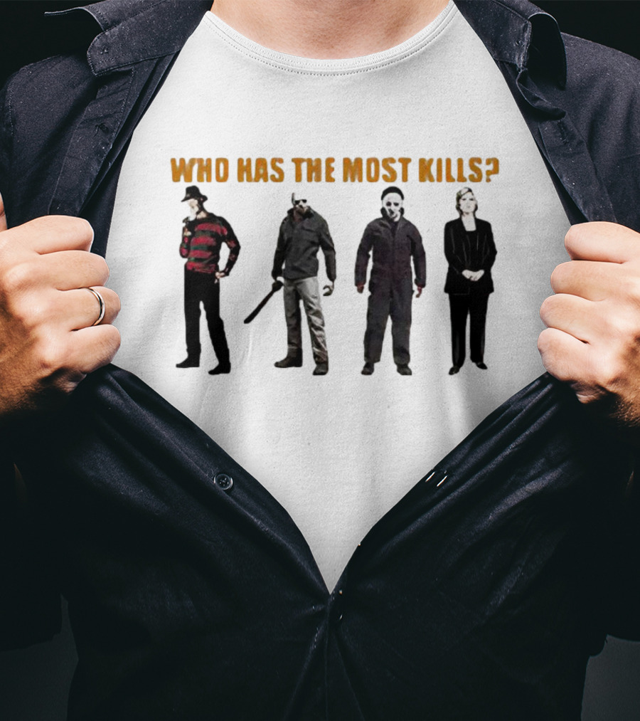 Who Has The Most Kills Halloween Horror Icons T-Shirt
