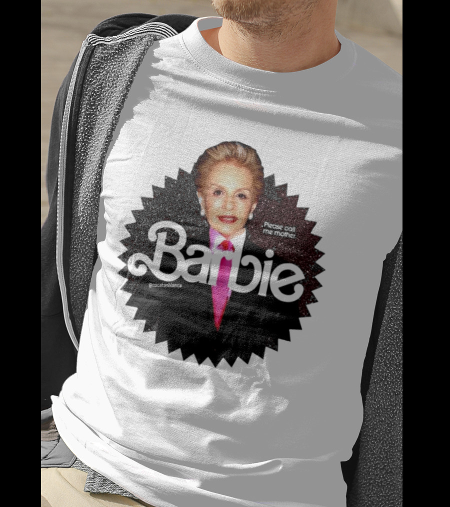 Please Call Me Mother Barbie Black Starburst T-Shirt